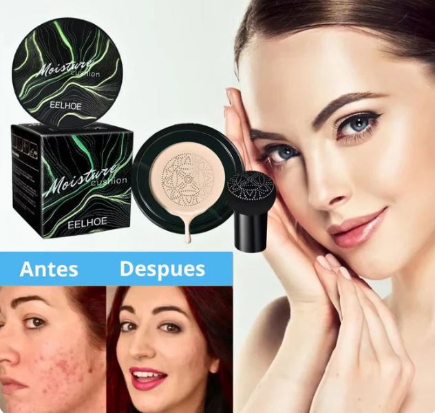 Base Maquillaje MOISTURE CUSHION - Alta cobertura de 24 horas