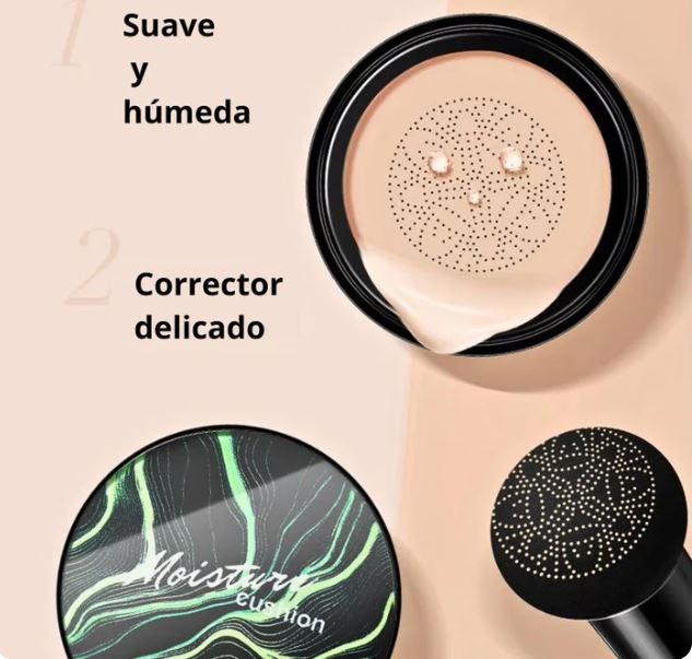 Base Maquillaje MOISTURE CUSHION - Alta cobertura de 24 horas